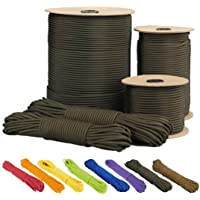 EDCX Paracord 550 - Cuerda de paracaídas de 7 hilos de tipo III Mil-Spec - Cable de supervivencia - Carga de rotura de…